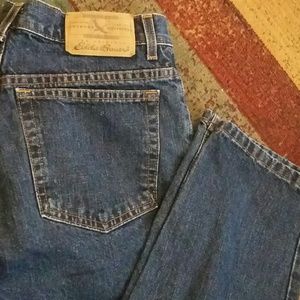 EDDIE BAUER PETITE 8 WOMENS Blue JEANS
